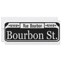 Bourbon Street Sign Custom Invite