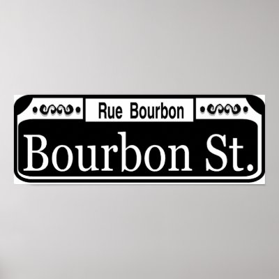 Bourbon Street Sign Posters by figstreetstudio