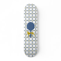 Bourne Mfg. logo pattern skateboard