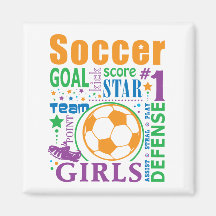 Bourne Soccer Magnet