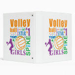 Bourne Volleyball 3 Ring Binders