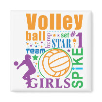 Bourne Volleyball Magnets