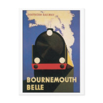 Bournemouth Belle Southern Railway Travel Poster Postcards
