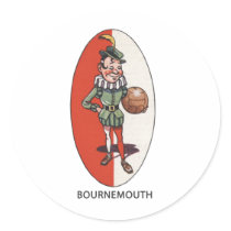 Bournemouth Football Club Round Stickers