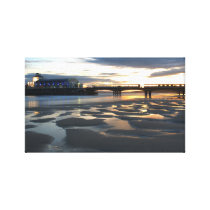 Bournemouth pier stretched canvas prints