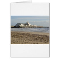Bournemouth pier in winter card