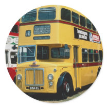 Bournemouth's 154 Leyland on an outing to Southamp Round Sticker
