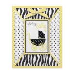 Boutique Chic Baby Advice Card Flyer Design