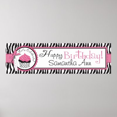 Boutique Chic Banner Poster by LetsCelebrateDesigns