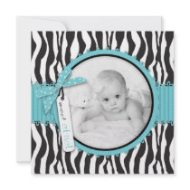Boutique Chic Boy Announcement Square