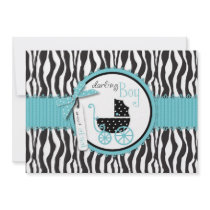 Boutique Chic Boy Card B2 Personalized Invites