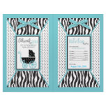 Boutique Chic Boy Party Favor Wraps Flyers