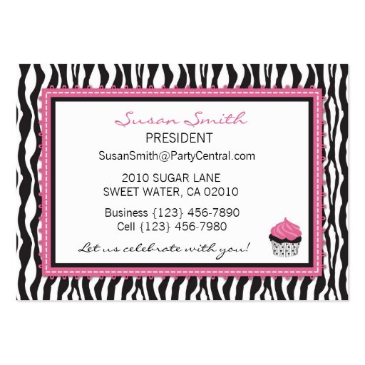 Boutique Chic Business Card (back side)