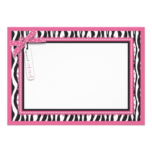 Boutique Chic Card B2 Personalized Invite
