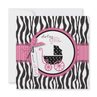Boutique Chic Card Square Custom Invitation