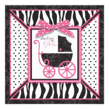Boutique Chic Card Square Invitations