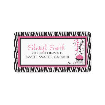 Boutique Chic Cupcake Address Label