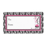 Boutique Chic Cupcake Gift Label L