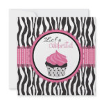 Boutique Chic Cupcake Invitation Square B invitation