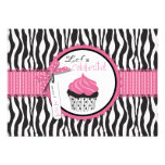 Boutique Chic Cupcakes Invitation Card