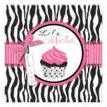 Boutique Chic Cupcakes Invitation Square