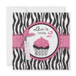 Boutique Chic Cupcakes Invitation Square D