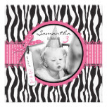 Boutique Chic Cupcakes Photo Invitation Square