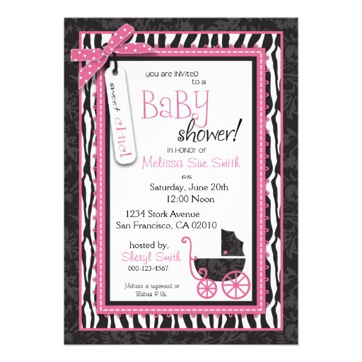 Boutique Chic Invitation Card