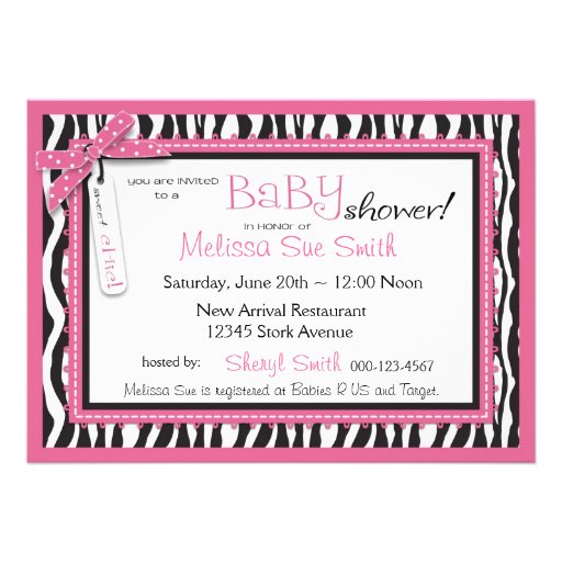 Boutique Chic Invitation Card B