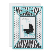 Boutique Chic Invitation Card Boy