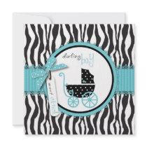 Boutique Chic Invitation Square Boy
