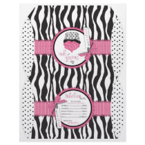 Boutique Chic Party Favor Puff Box Personalized Flyer