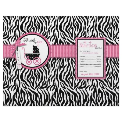 Boutique Chic Party Favor Wrapper Flyers by LullabyeDreams