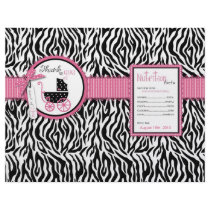 Boutique Chic Party Favor Wrapper Flyers