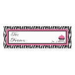Boutique Chic Skinny Gift Tag Business Card Templates