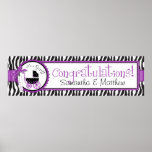 Boutique Chic Violet Banner B posters