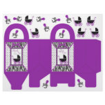 Boutique Chic Violet Favor Box Flyers