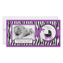 Boutique Chic Violet Photo Card