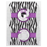 Boutique Chic Violet Puff Box Custom Flyer