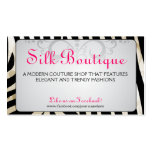 Boutique-Classy Zebra Flourish Business Cards