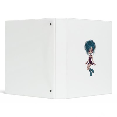 Boutique Gothique Mascot Goth Girl 9 Vinyl Binder by BoutiqueGothique