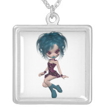 Boutique Gothique Mascot Goth Girl 9 Custom Necklace