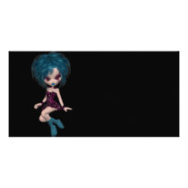 Boutique Gothique Mascot Goth Girl 9 Photo Cards