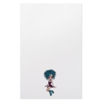 Boutique Gothique Mascot Goth Girl 9 Customized Stationery
