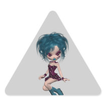 Boutique Gothique Mascot Goth Girl 9 Stickers