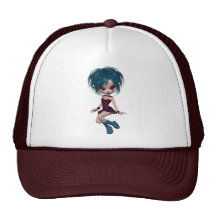 Boutique Gothique Mascot Goth Girl 9 Trucker Hat