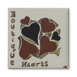 Boutique Hearts - Fridge Magnet
