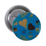 Boutique Hearts Turquoise - Button