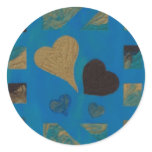 Boutique Hearts Turquoise - sticker