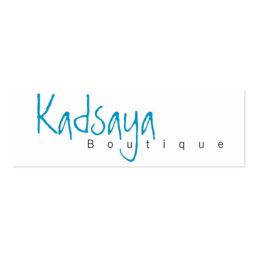Boutique Kadsaya 4 Store Business Card
